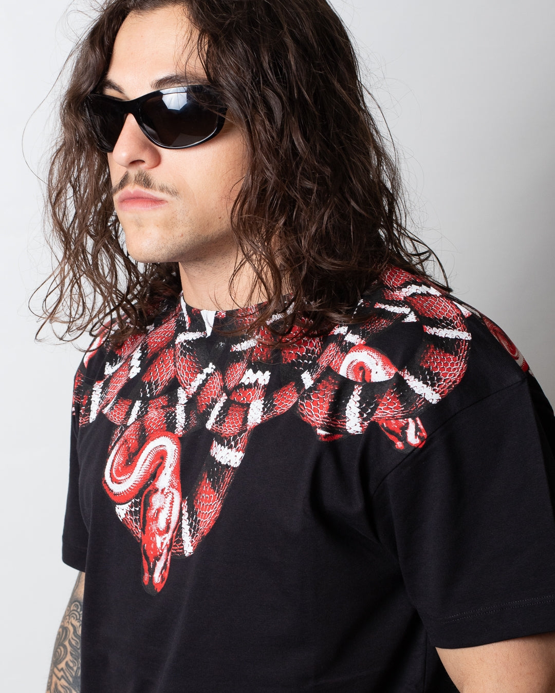 T-Shirt Marcelo Burlon "Red Snake" uomo
