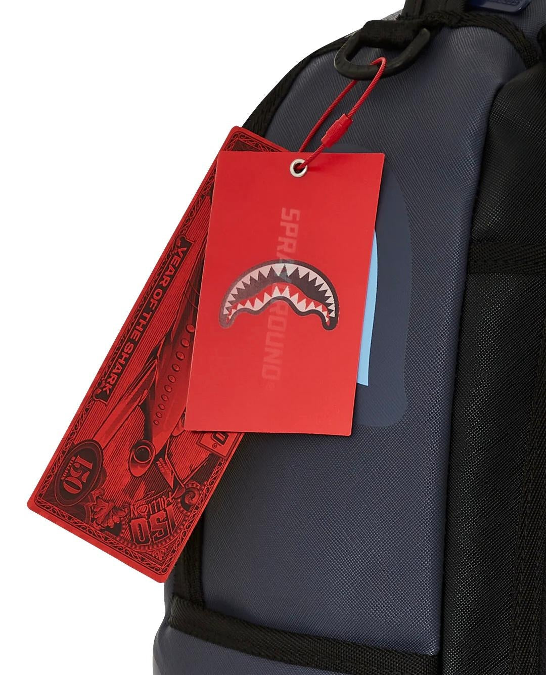 Zaino Sprayground blu Shark central midnight blue dlxsv backpack