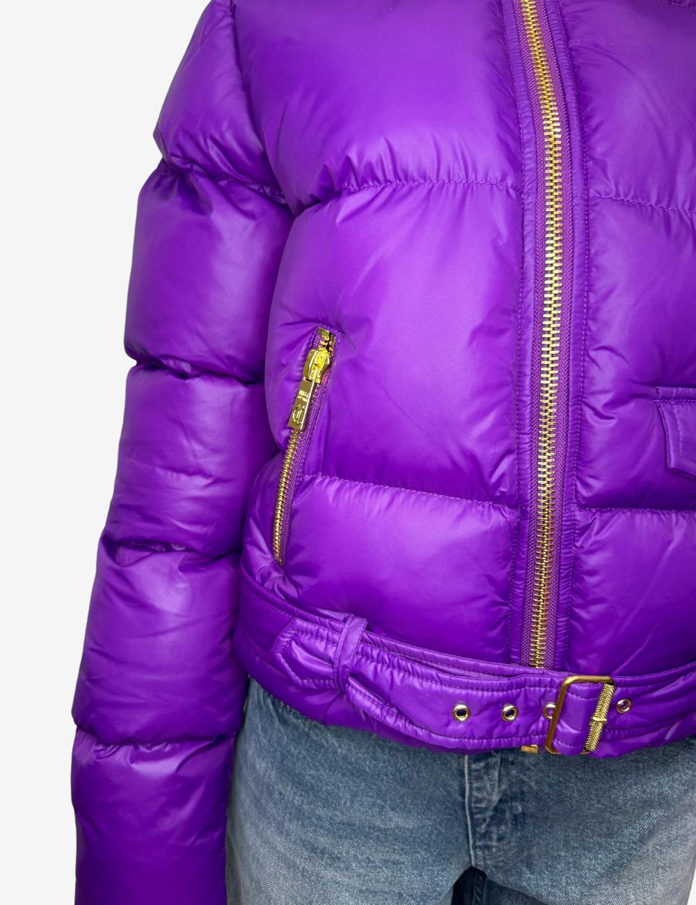 Giubbotto Just Cavalli con dettagli oro donna