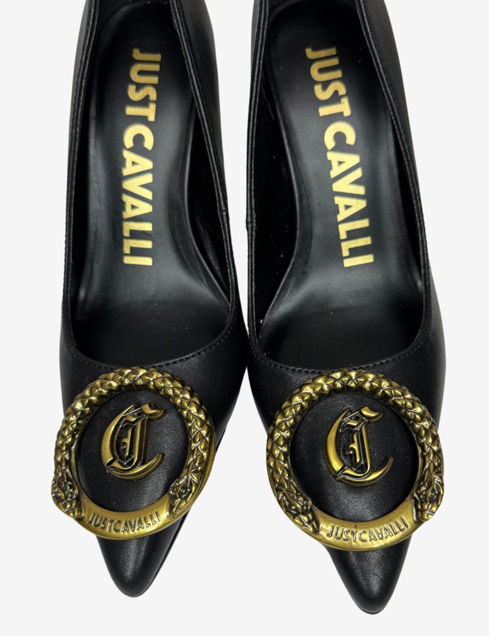 Tacco Just Cavalli con logo metallico donna