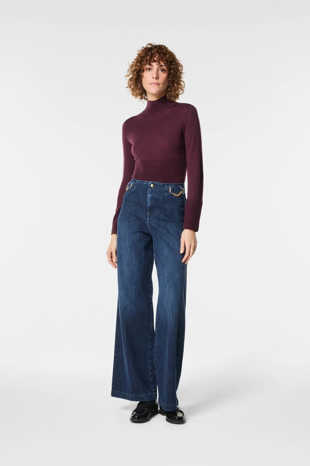 Jeans Nenette gamba larga donna