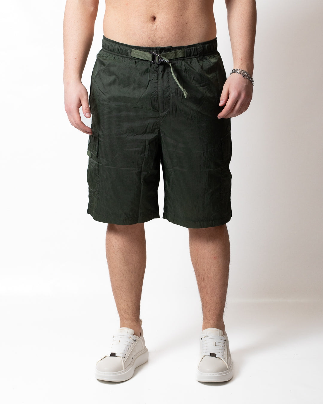 Short Lacoste cargo in nylon uomo