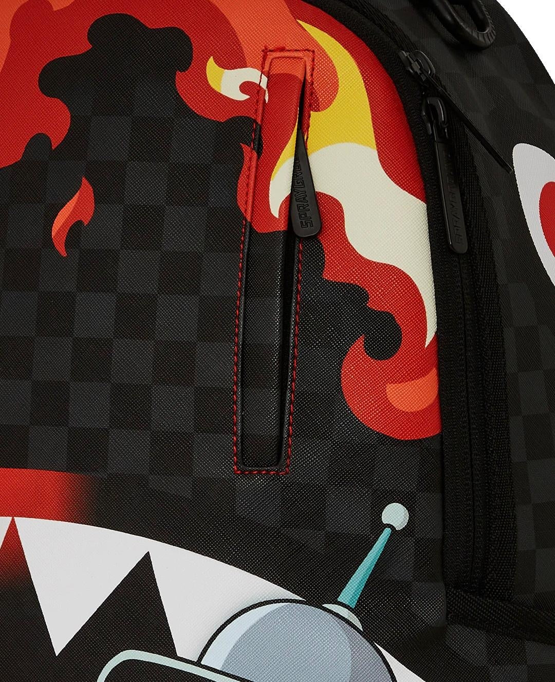 Zaino Sprayground nero Bender fire drama dlxv backpack