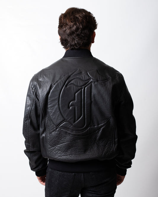 Giubbotto Just Cavalli bomber in vera pelle uomo