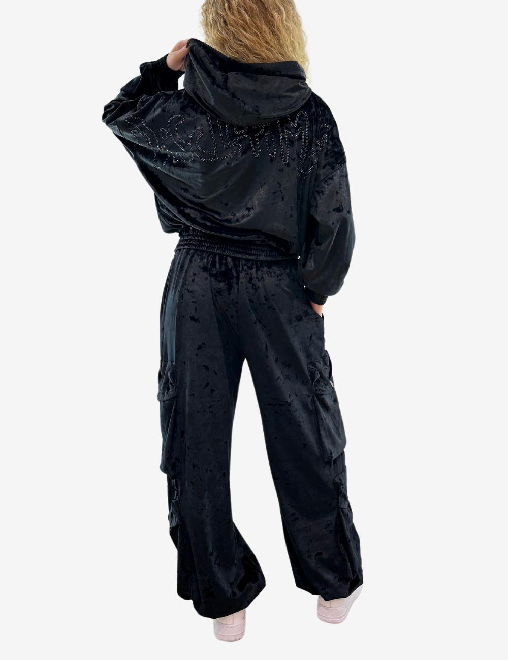 Pantalone Disclaimer cargo in ciniglia donna
