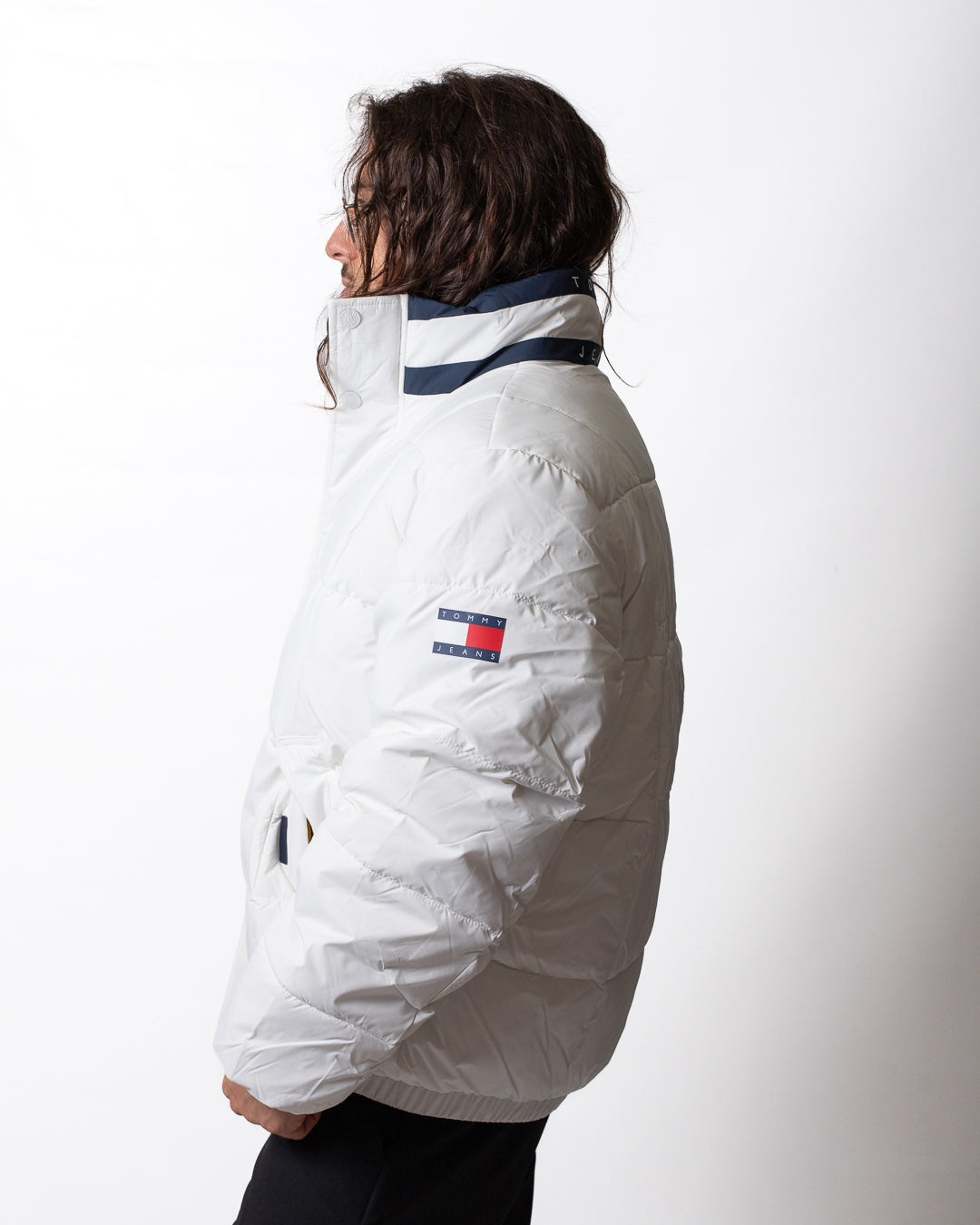 Giubbotto Tommy Jeans puffer con logo bandiera uomo