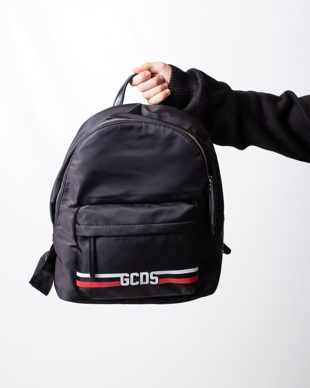 Zaino GCDS in nylon "Logo stripes"
