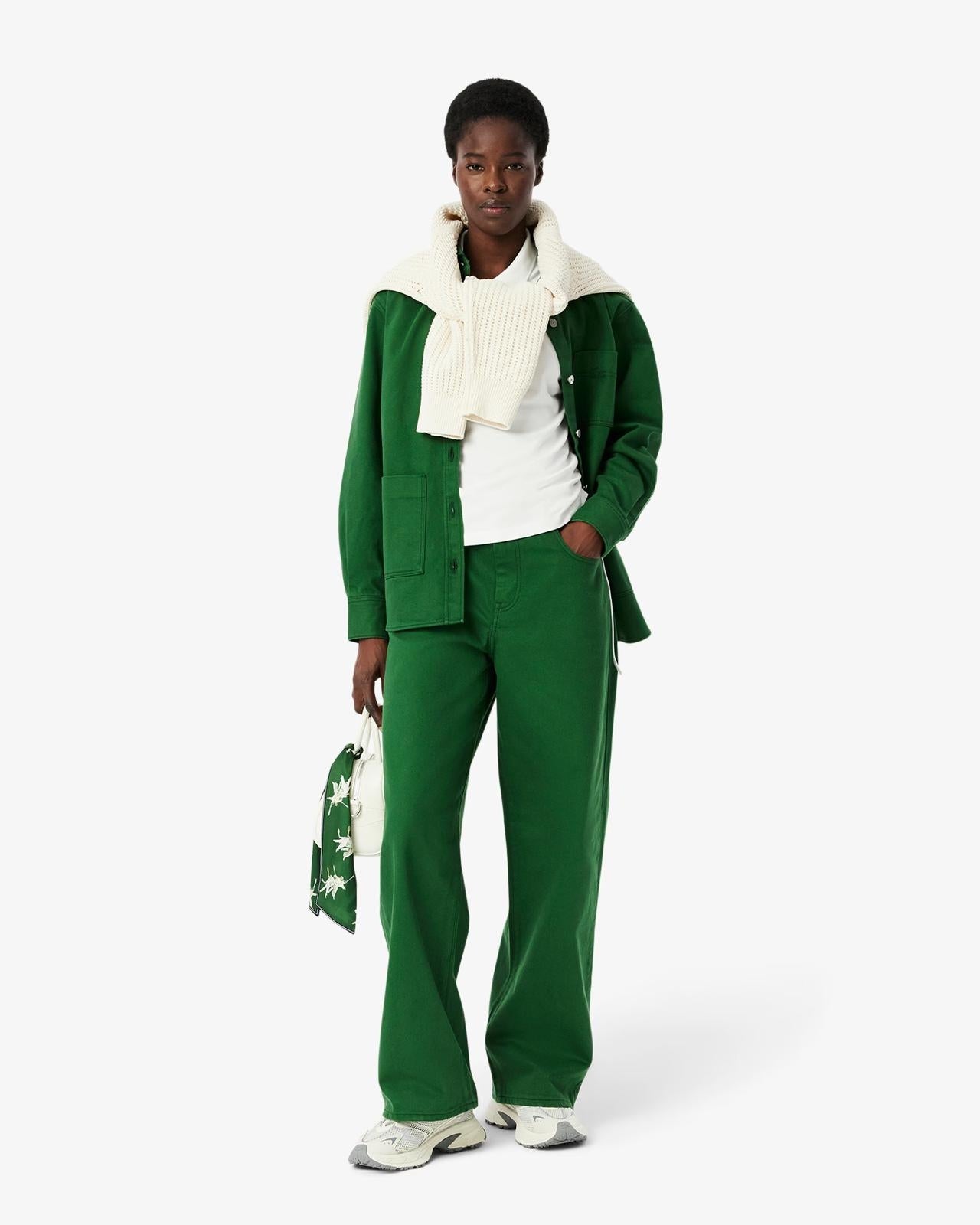 Polo Lacoste slim in petit piqué con coulisse donna