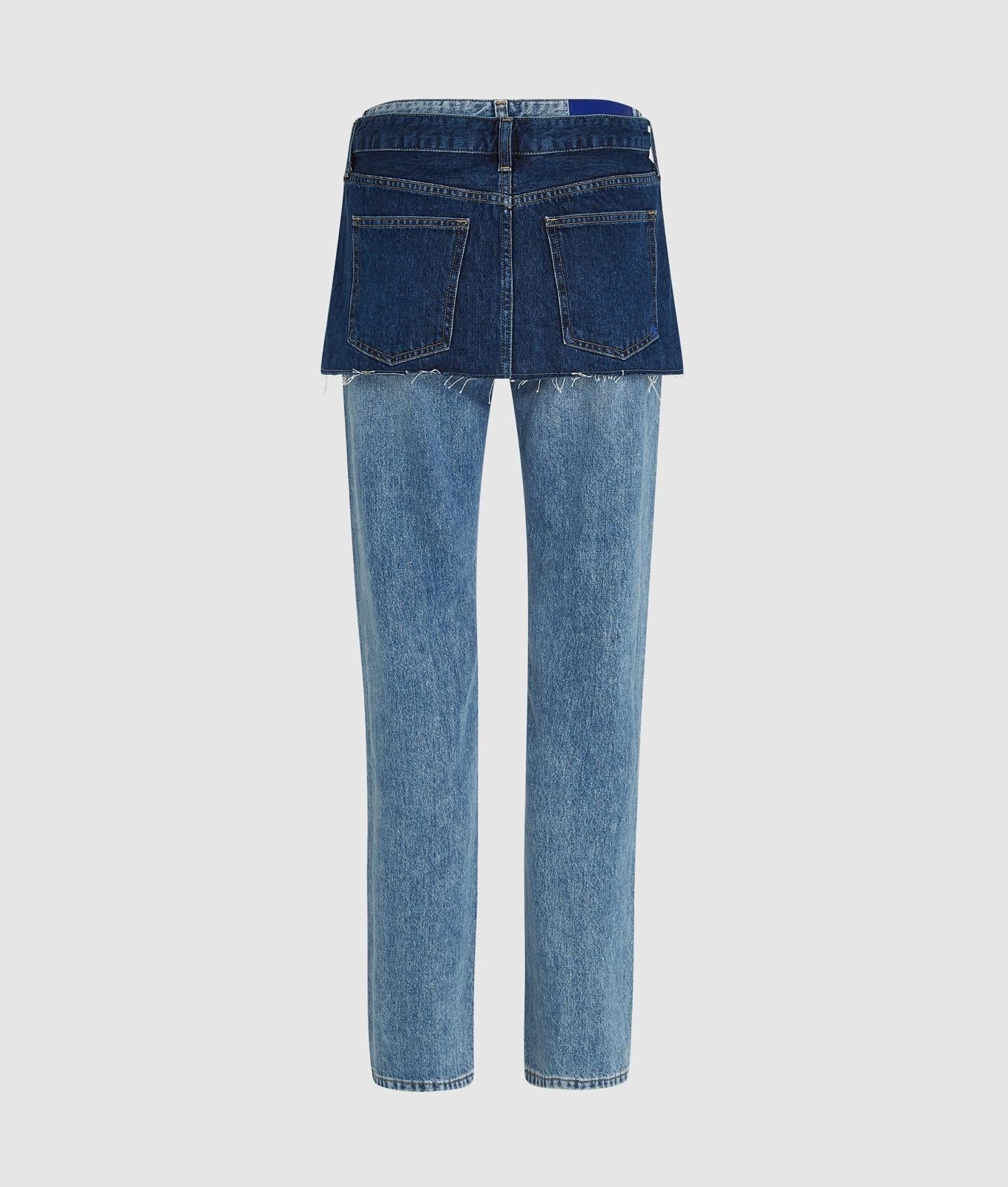 Jeans Karl Lagerfeld Jeans straight con minigonna donna