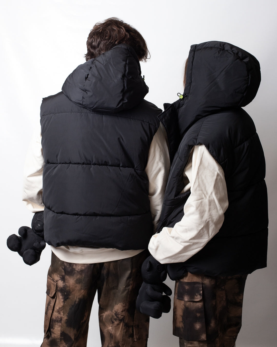 Gilet Barrow puffer con cappuccio e peluche