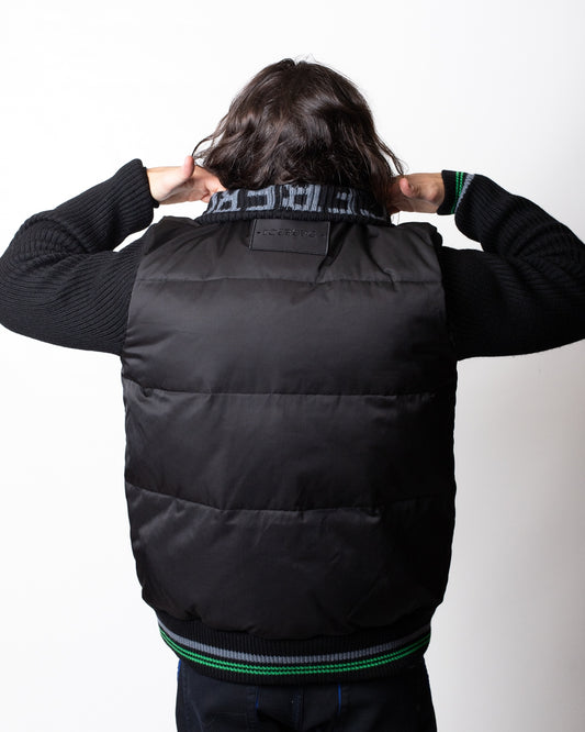 Giubbotto Iceberg con dettagli in maglia uomo