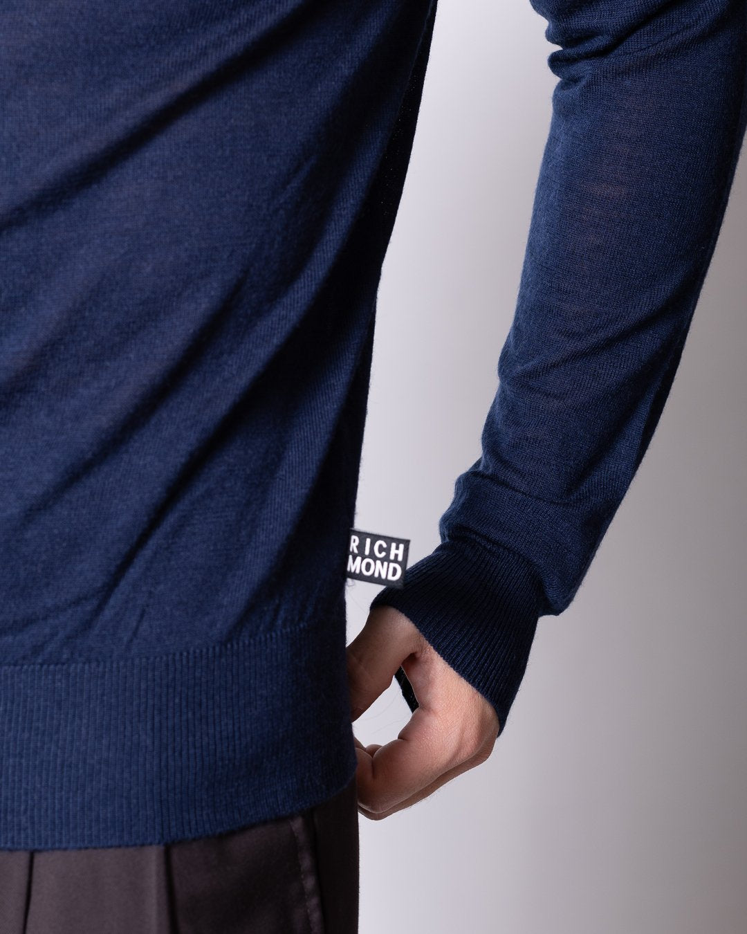 Maglia Richmond X in lana merino con collo alto