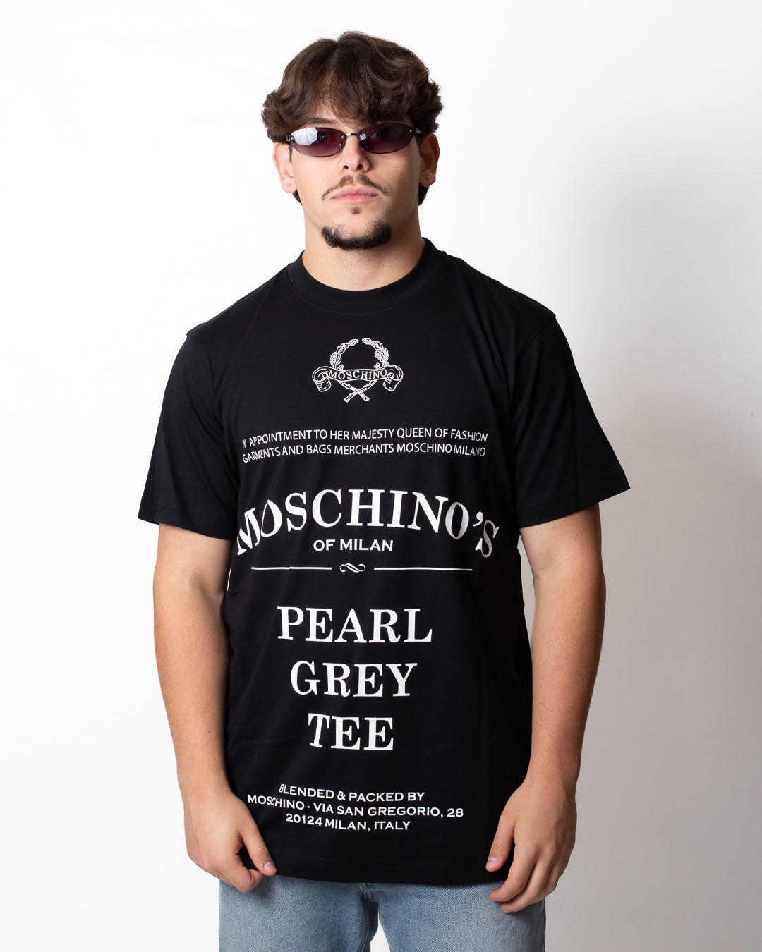 T-Shirt Moschino con stampe all-over