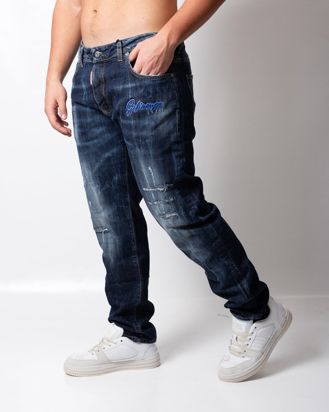Jeans G2 Firenze "Blue Cobalto" slim uomo
