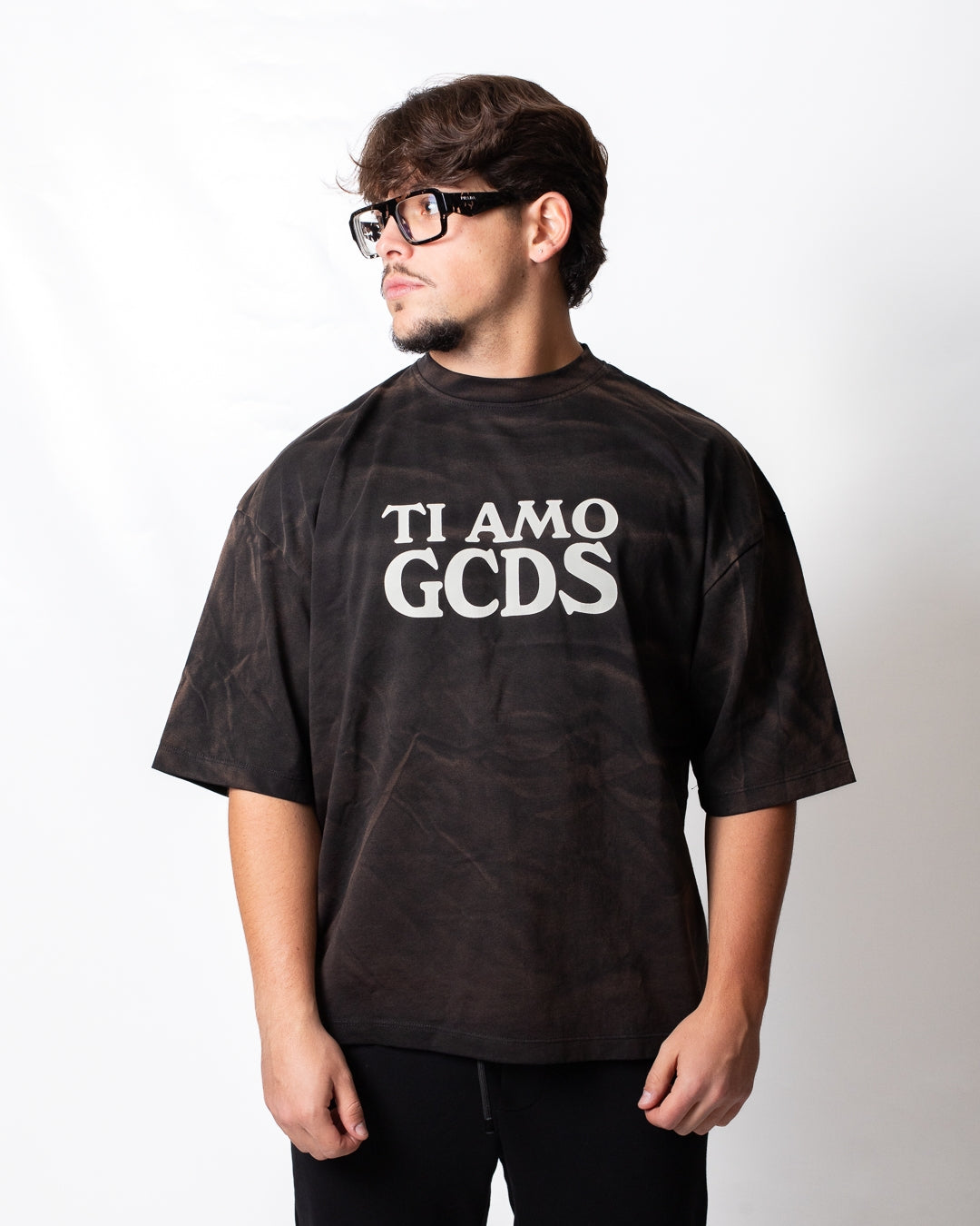 T-Shirt GCDS over fit "Rough Print"