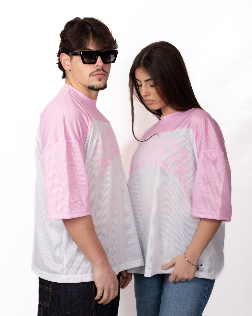 T-Shirt GCDS "Sunset" modello baseball
