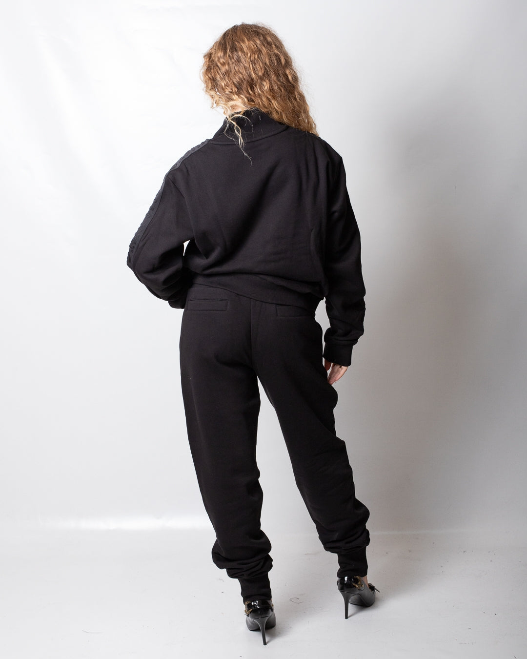 Felpa Just Cavalli fullzip con bande logate donna