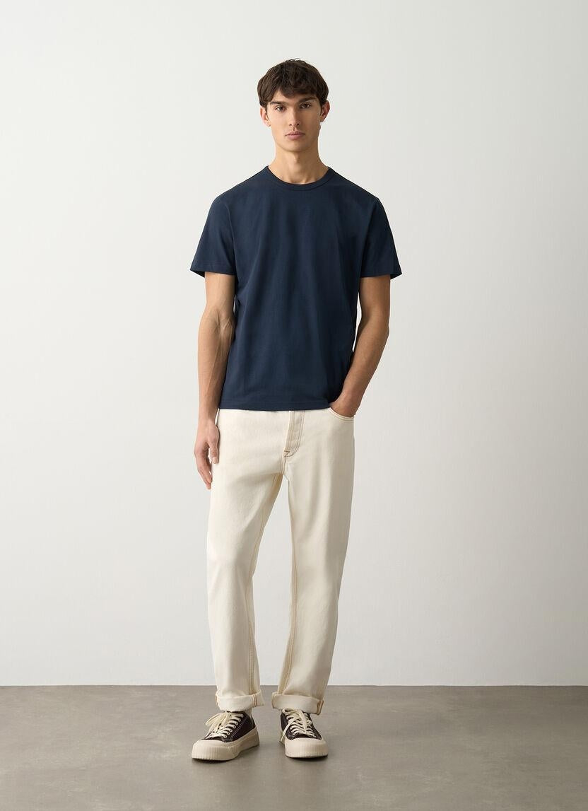 T-Shirt Colmar basic con logo in gomma uomo