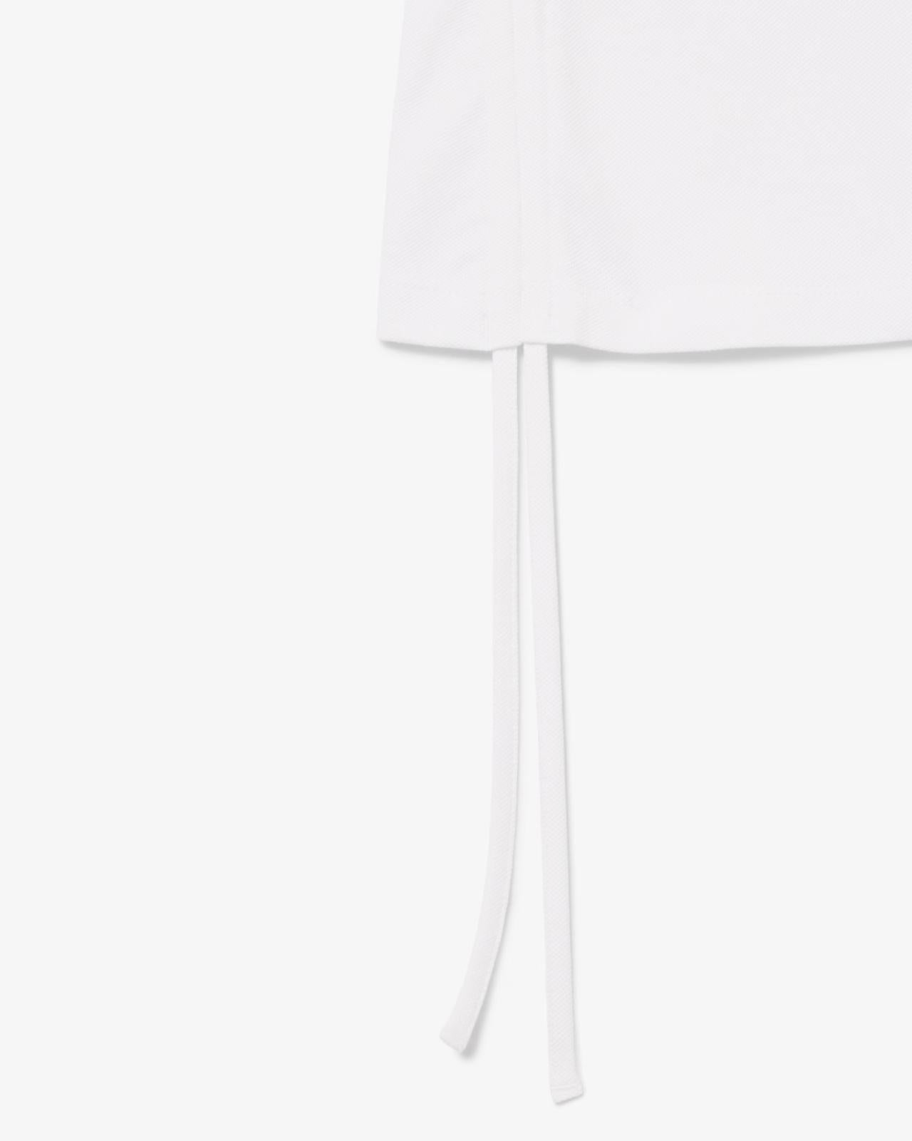 Polo Lacoste slim in petit piqué con coulisse donna