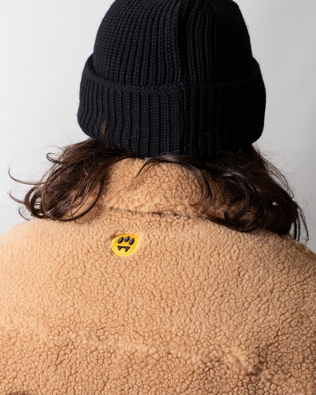 Pelliccia Barrow teddy jacket con stampa