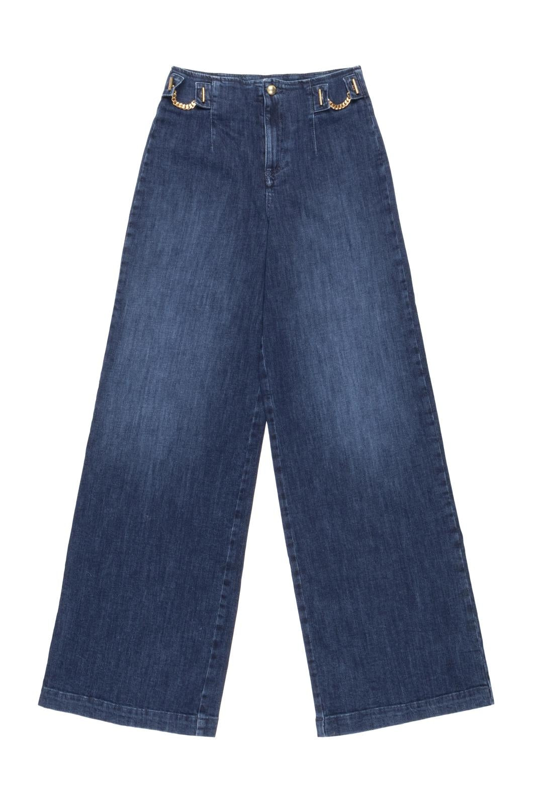Jeans Nenette gamba larga donna