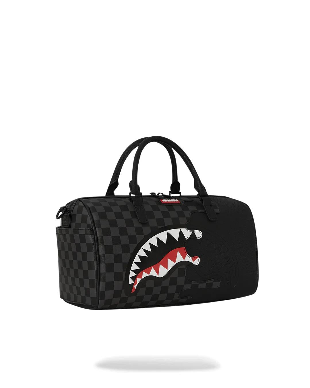 Borsa Sprayground nero unfinished shark mini duffle