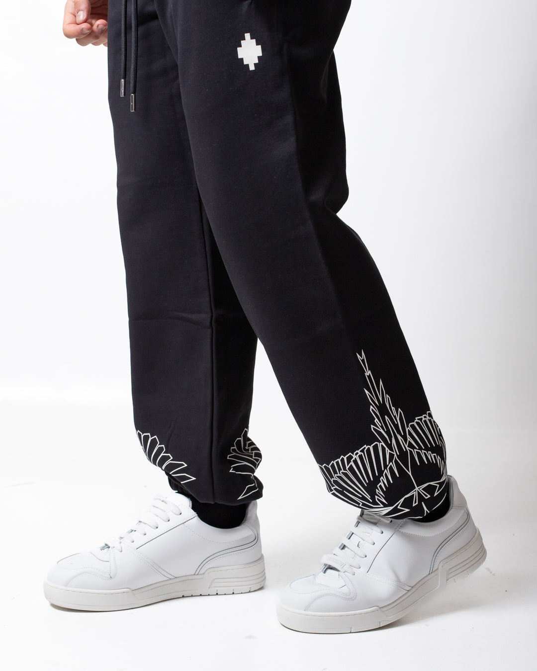 Pantalone Marcelo Burlon classic in felpa con logo uomo