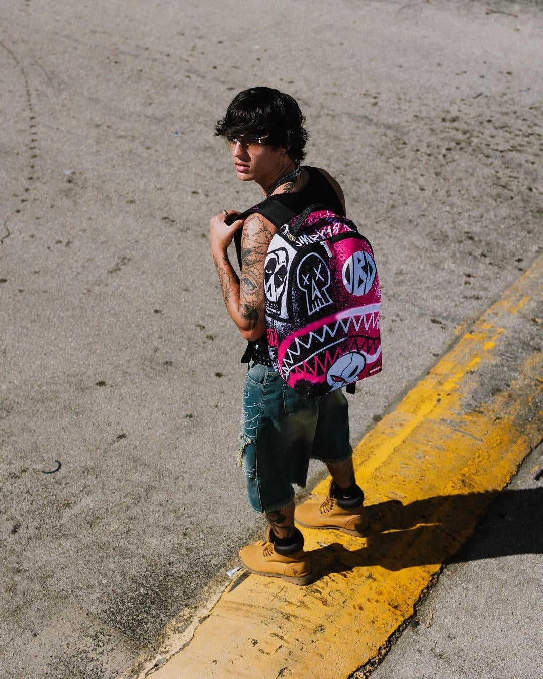 Zaino Sprayground fucsia pink punk dlxr backpack