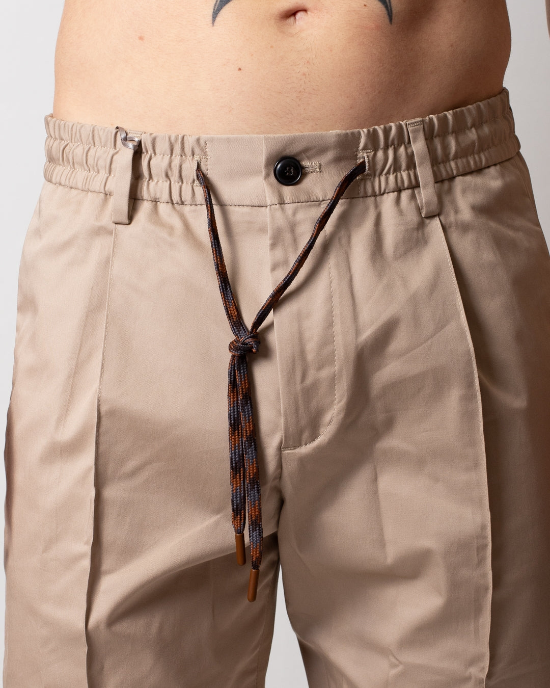 Pantalone Daniele Alessandrini in cotone con coulisse uomo