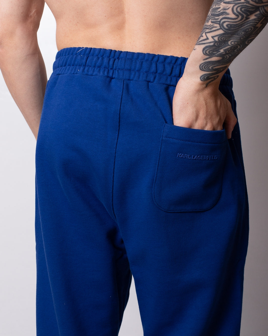 Pantalone Karl Lagerfeld in felpa con stampa Karl uomo