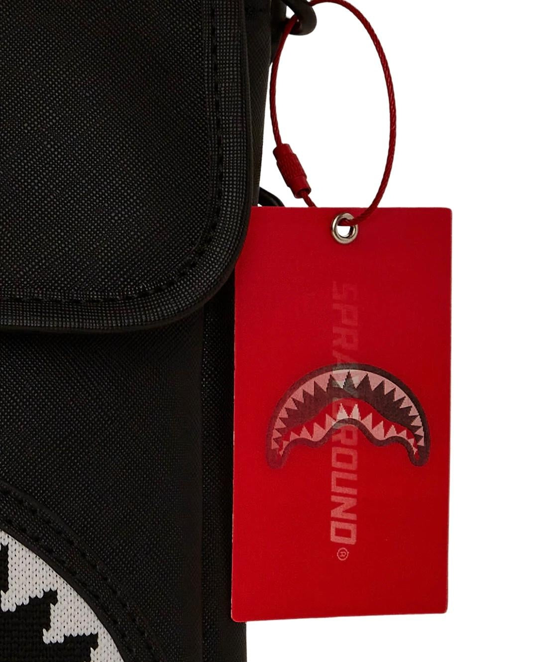 Tracolla Sprayground nero Fly knit mouth messanger sling