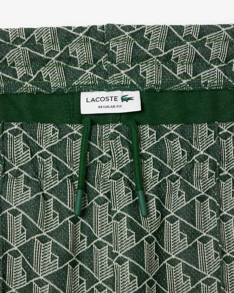 Pantalone Lacoste logato allover uomo