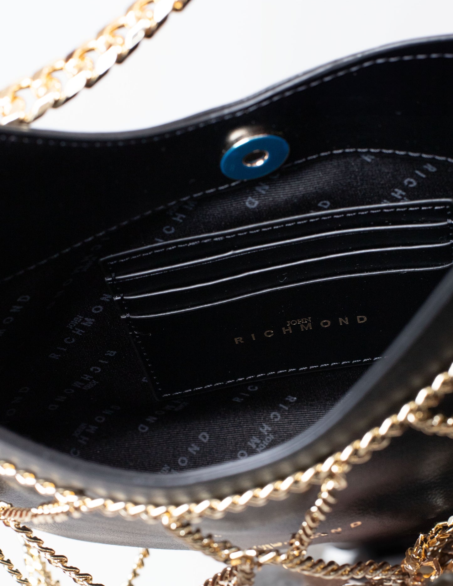 Borsa John Richmond in vera pelle con manico e catene donna
