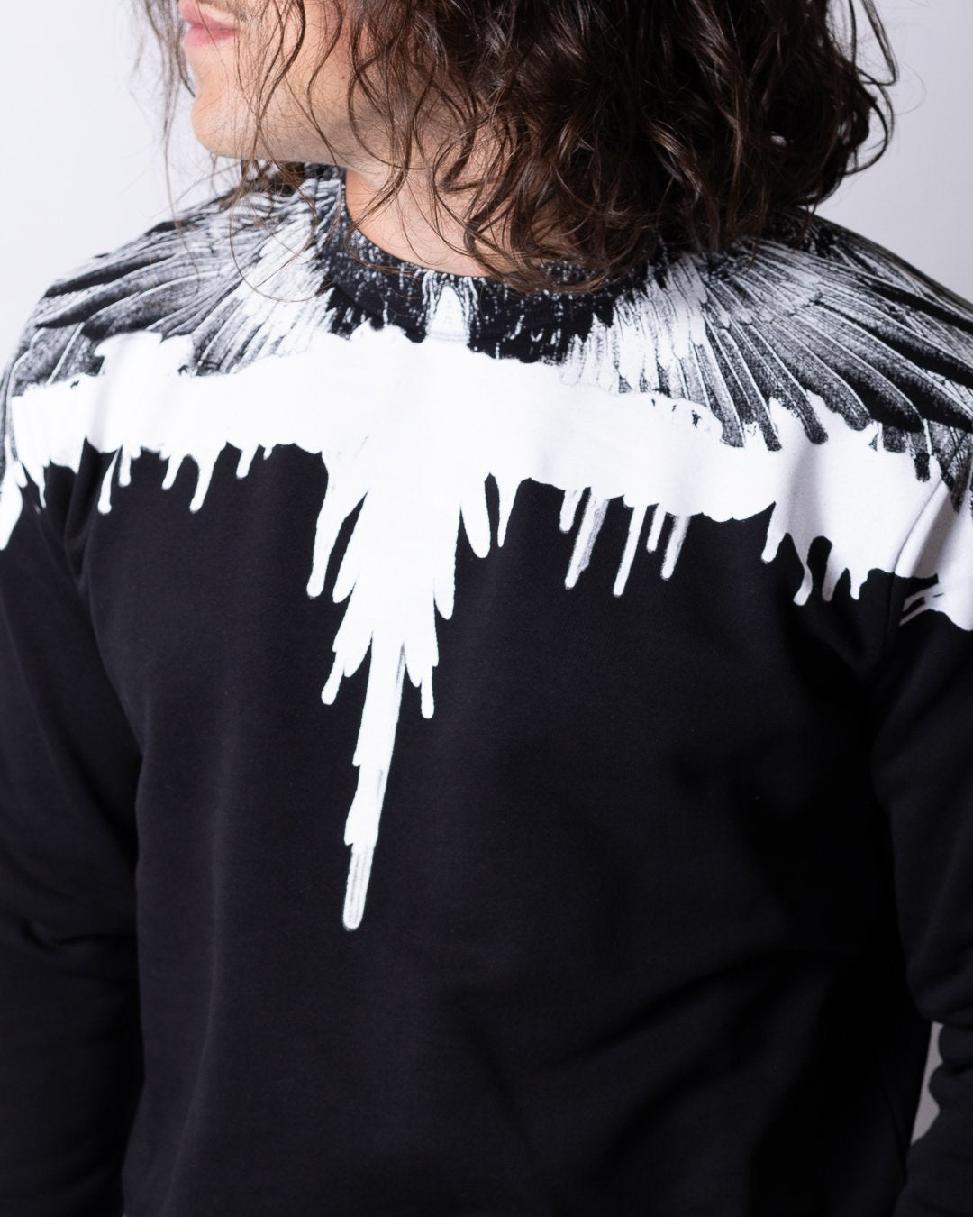 Felpa Marcelo Burlon girocollo "Icon Wings" uomo