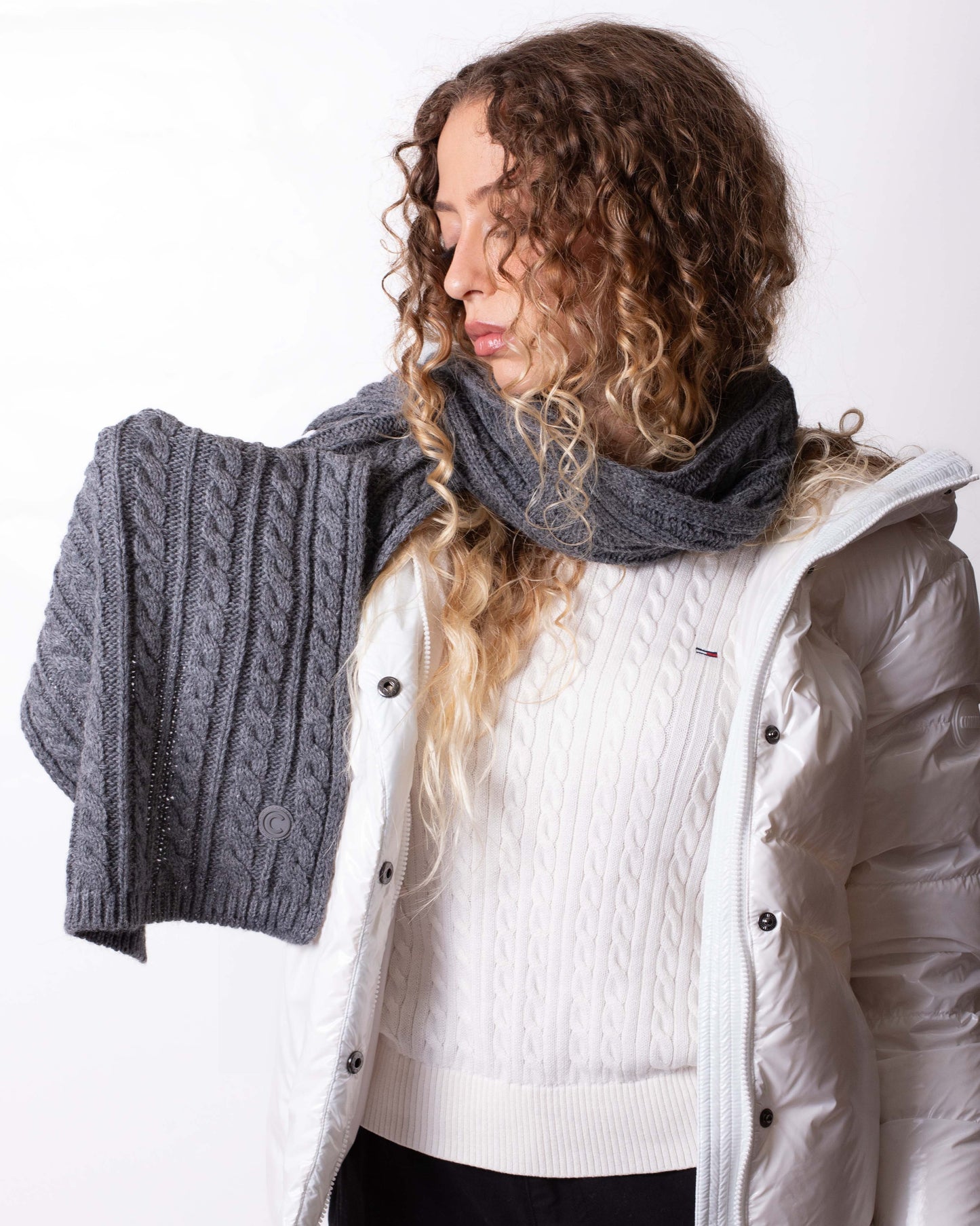 Sciarpa Colmar intrecciata in misto acrilica