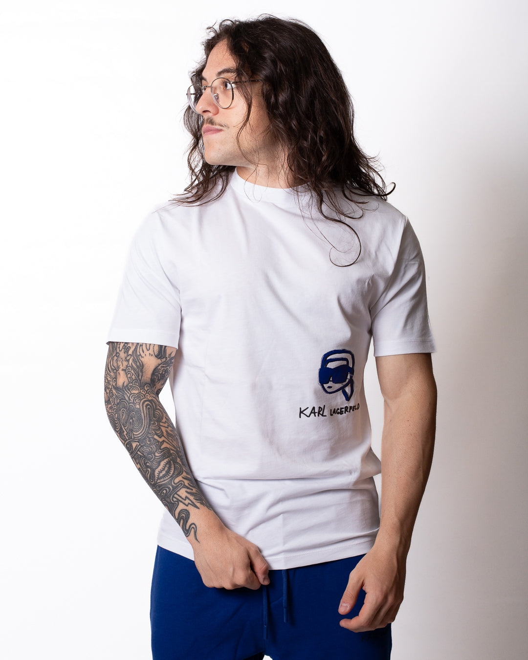 T-Shirt Karl Lagerfeld con stampa Karl uomo