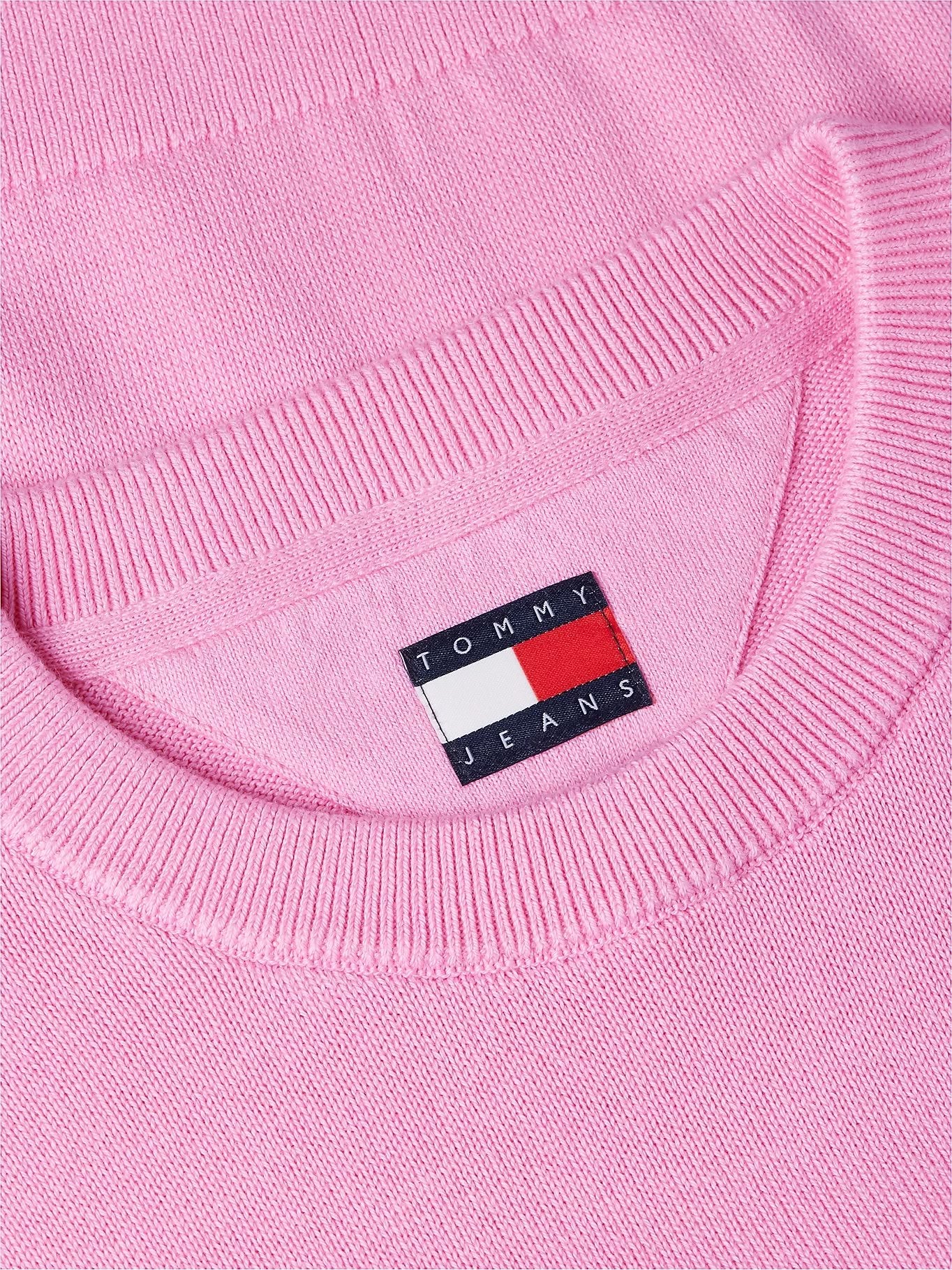 Maglia Tommy Jeans girocollo "Logo Flag" donna