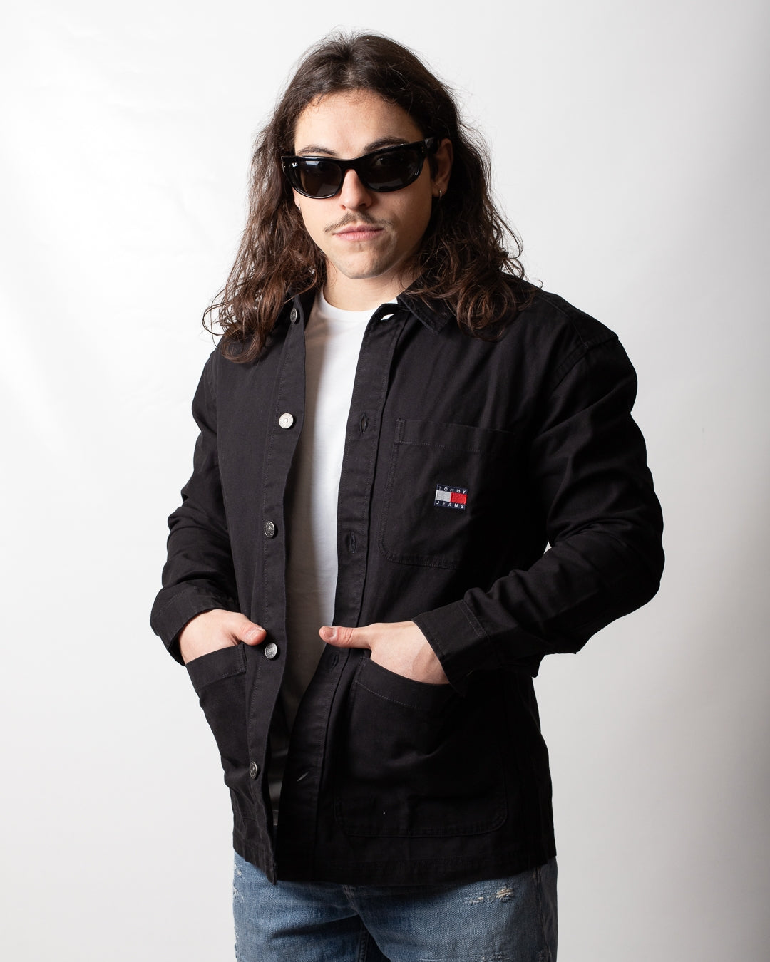 Camicia Tommy Jeans "Essential Overshirt" uomo