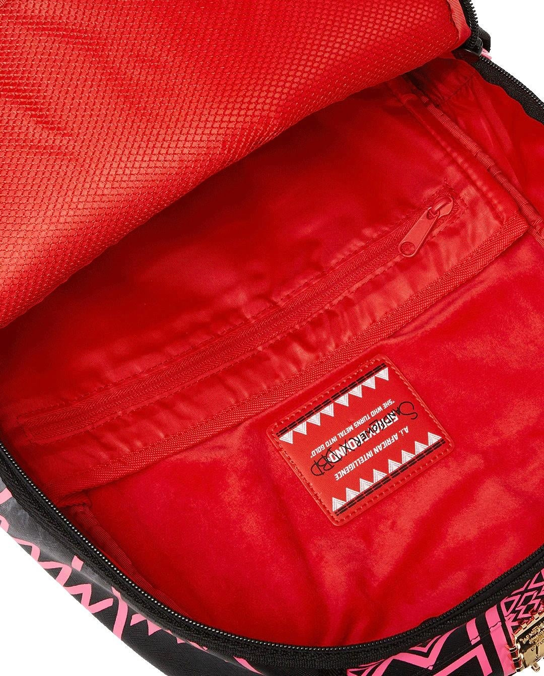 Zaino Sprayground nero AI Lion neon pink backpack