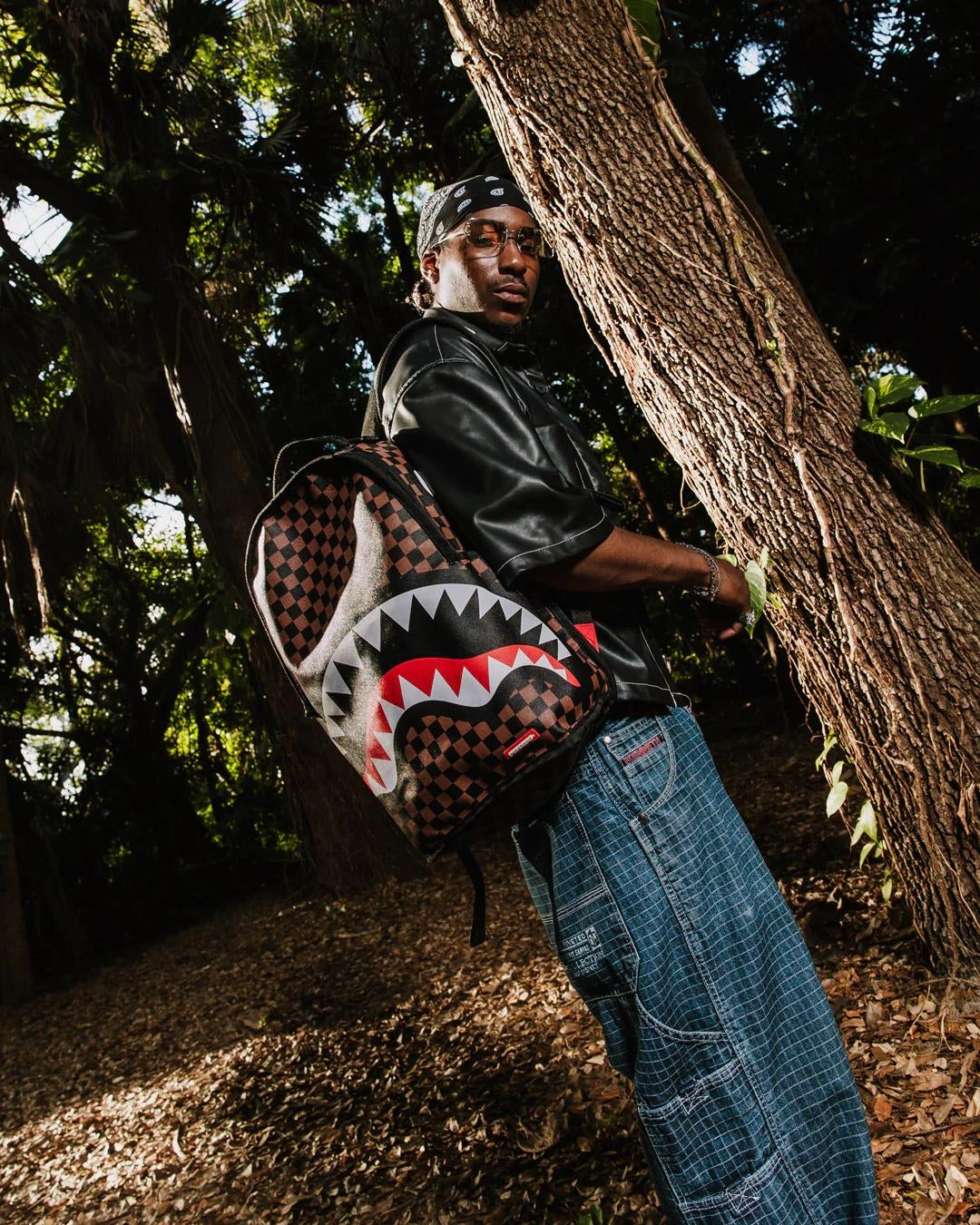Zaino Sprayground viola Inverted Shark Pocket backpack