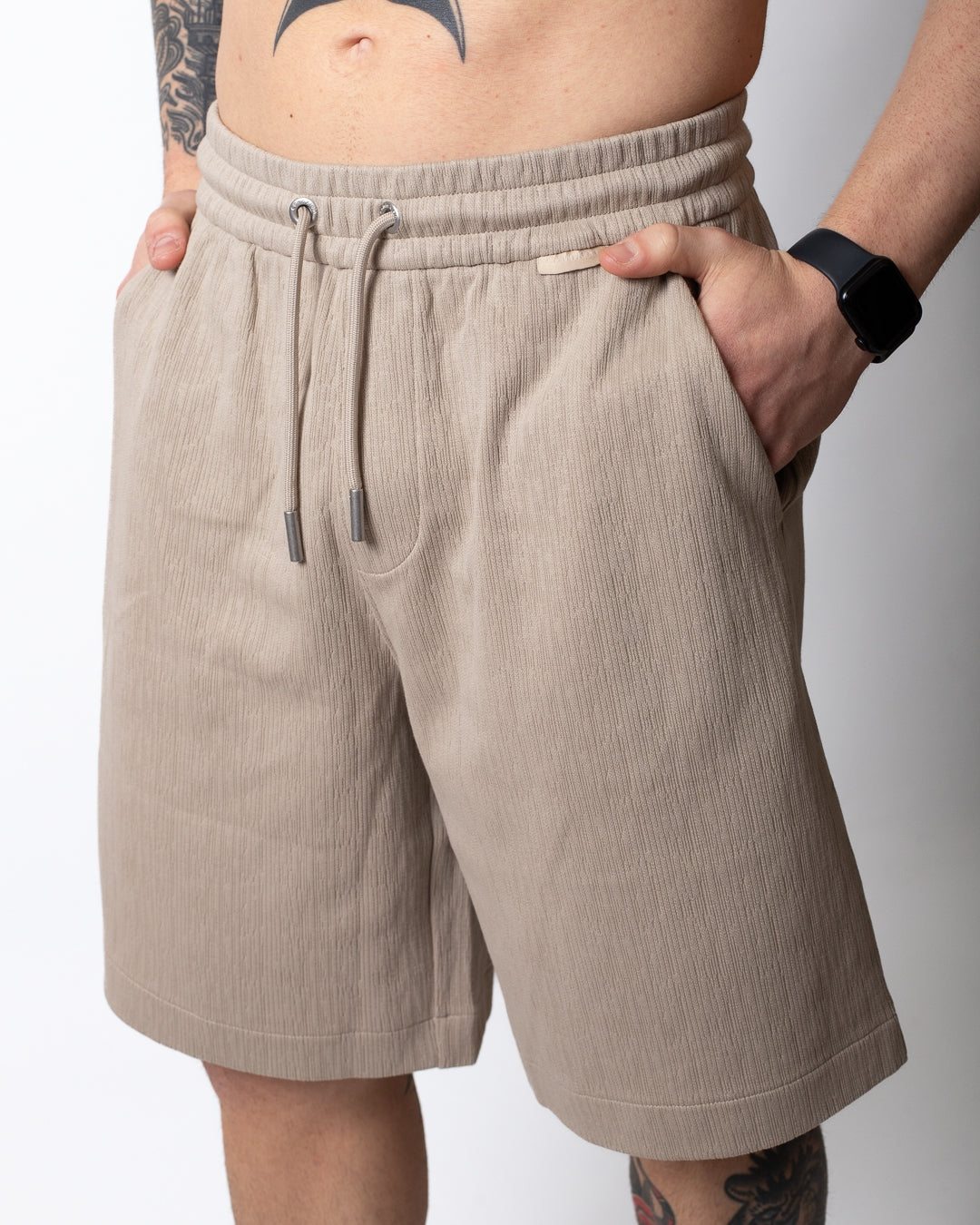 Bermuda Calvin Klein texturizzato in felpa uomo