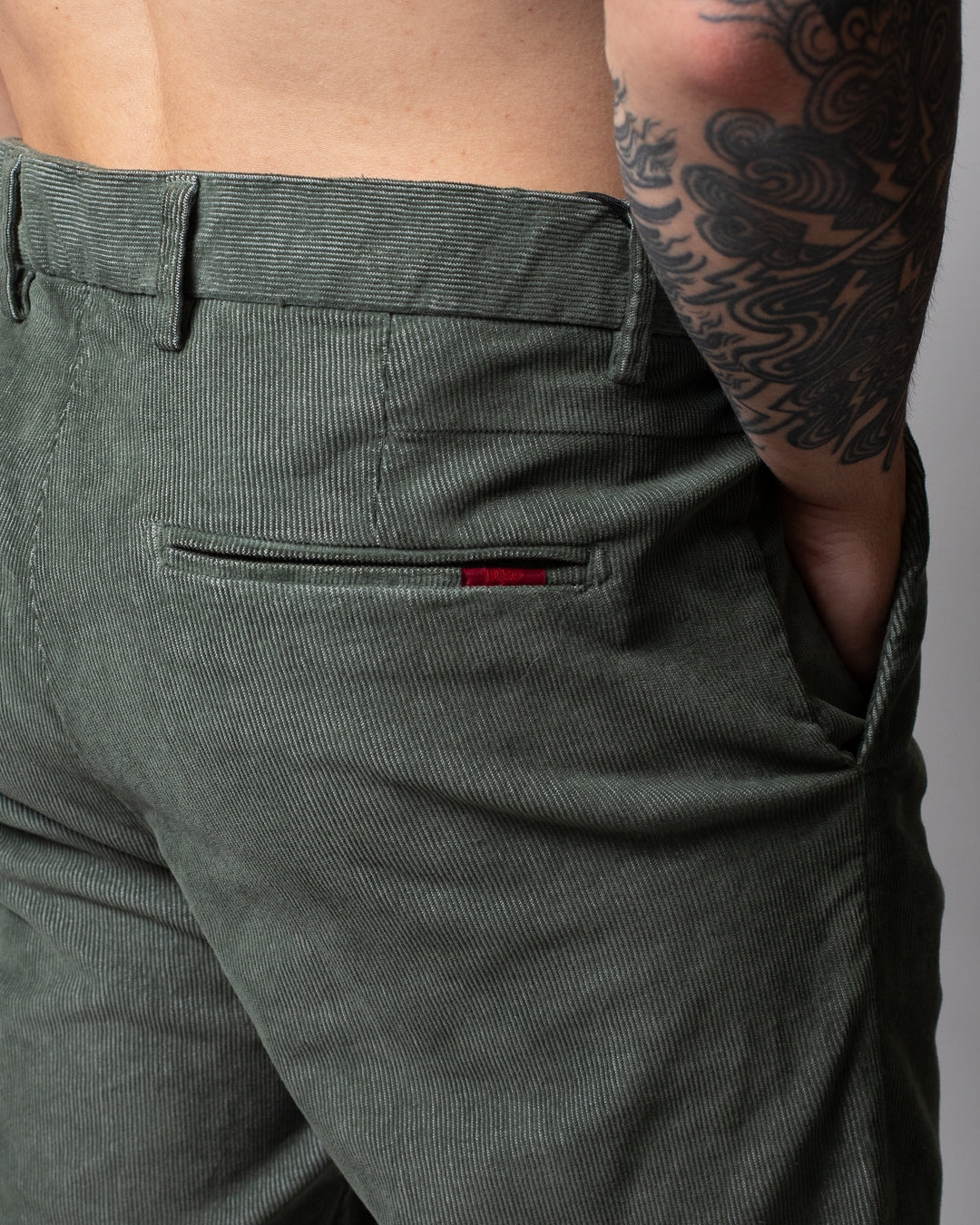 Pantalone Liu Jo effetto velluto in costina uomo