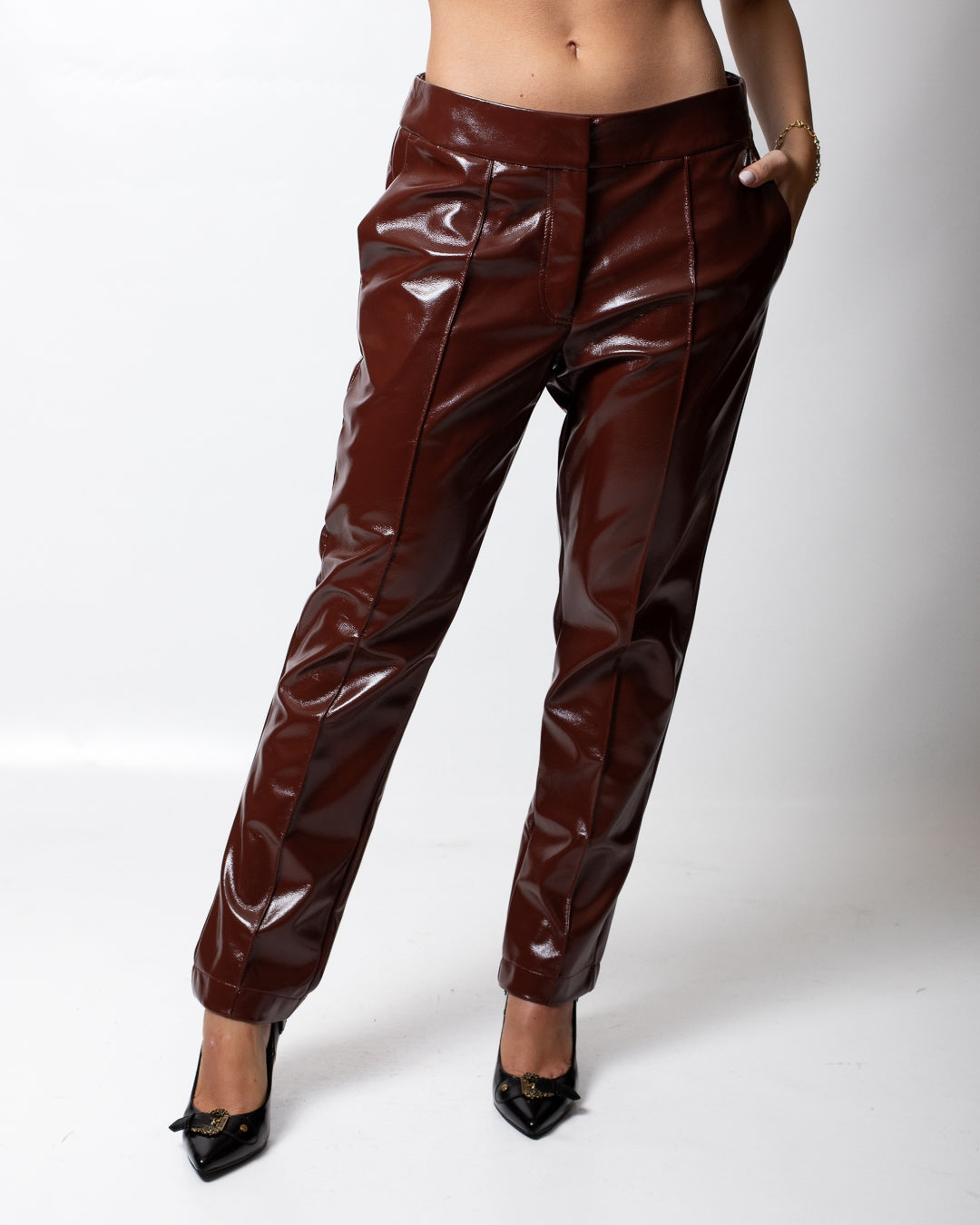 Pantalone Twinset Actitude in similpelle donna