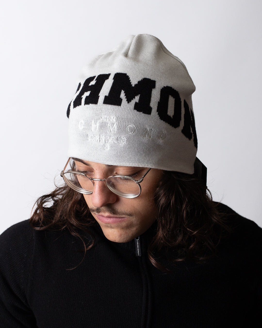 Cappello John Richmond in lana logato