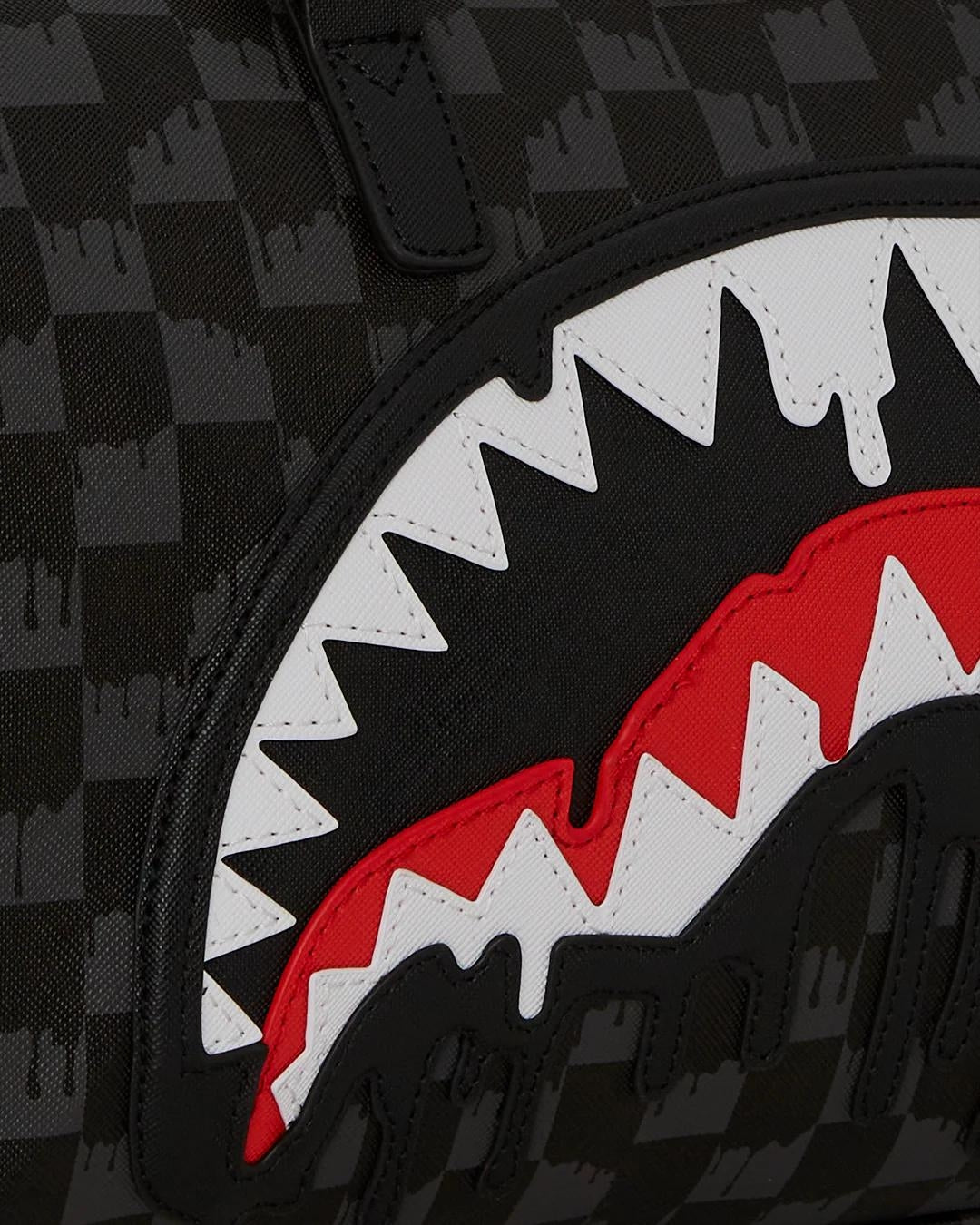 Borsa Sprayground nero Dripping sharks in paris mini duffle