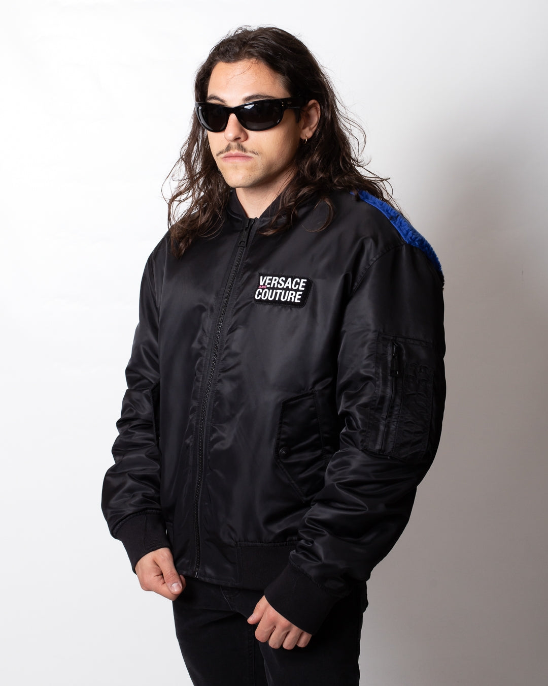 Giubbotto Versace Jeans Couture bomber teddy uomo