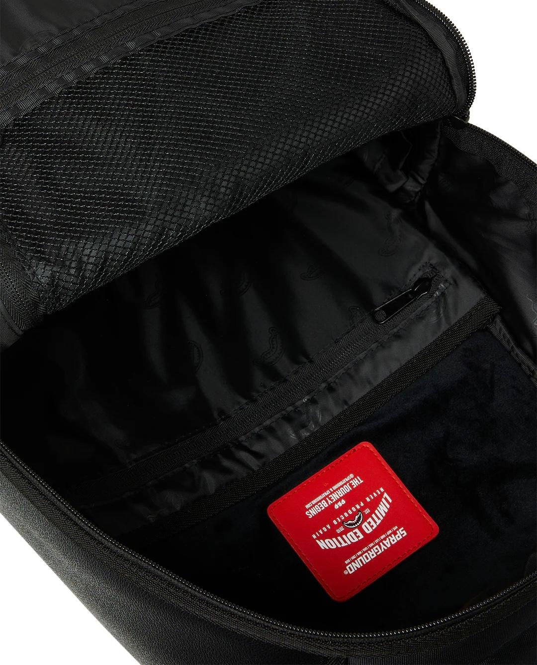 Zaino Sprayground nero Led stripe sharks dlx backpack