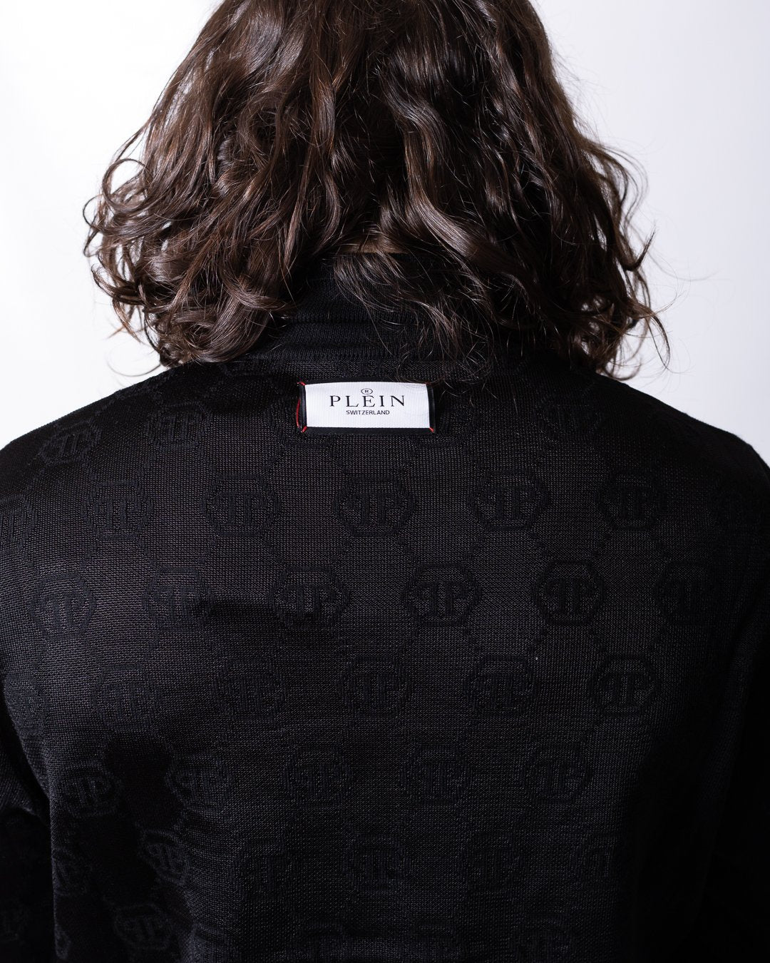 Maglia Philipp Plein "Merino Wool Knit Turtleneck Jacquard Monogram
