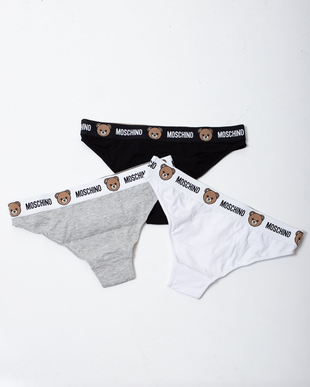 Slip Moschino Underwear tri-pack con logo Teddy donna