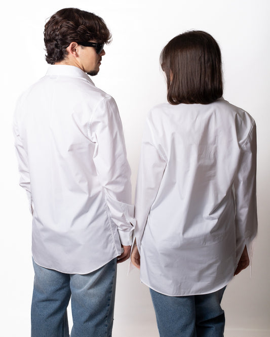 Camicia Moschino con taschino logato